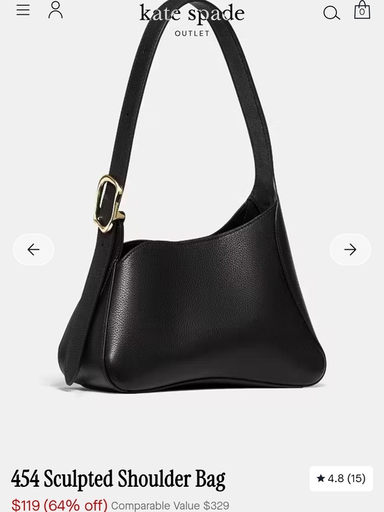 kate spade Handbags - kate spade Black Sculpted Shoulder Bag with Gold Hardware